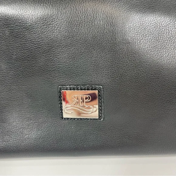 Rosie Pope Maternity Soft Black Leather Diaper Clutch - Picture 4 of 15